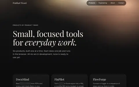 Hub — hub.prabhattiwari.in